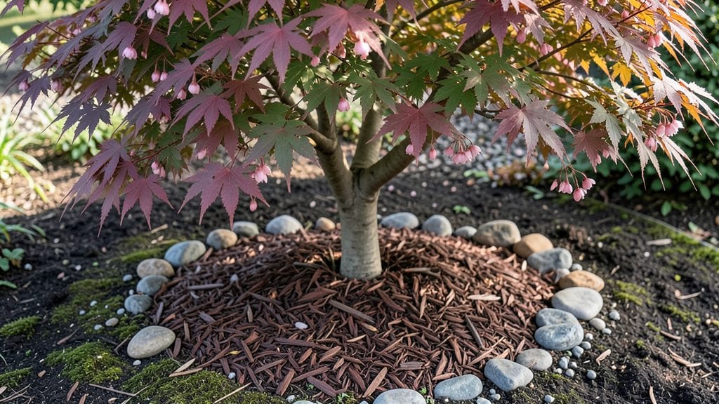 Japanese Maple Flower Bed: Delicate Canopy for Shade and Seasonal Drama
