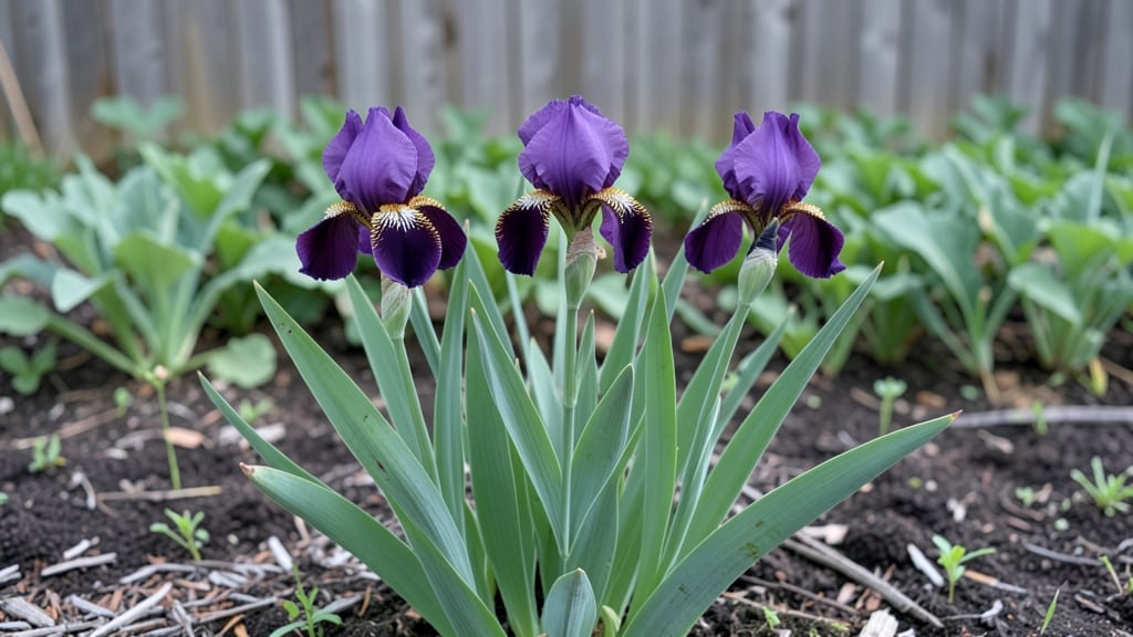 Purple Iris Flowers: Dramatic Color Contrast for Pacific Northwest Gardens